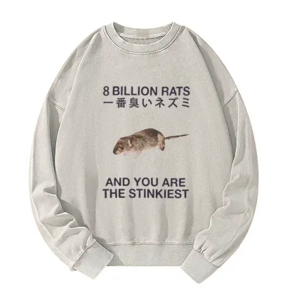 Tokyo-Tiger World's Stinkiest Rat Washed Sweatshirt