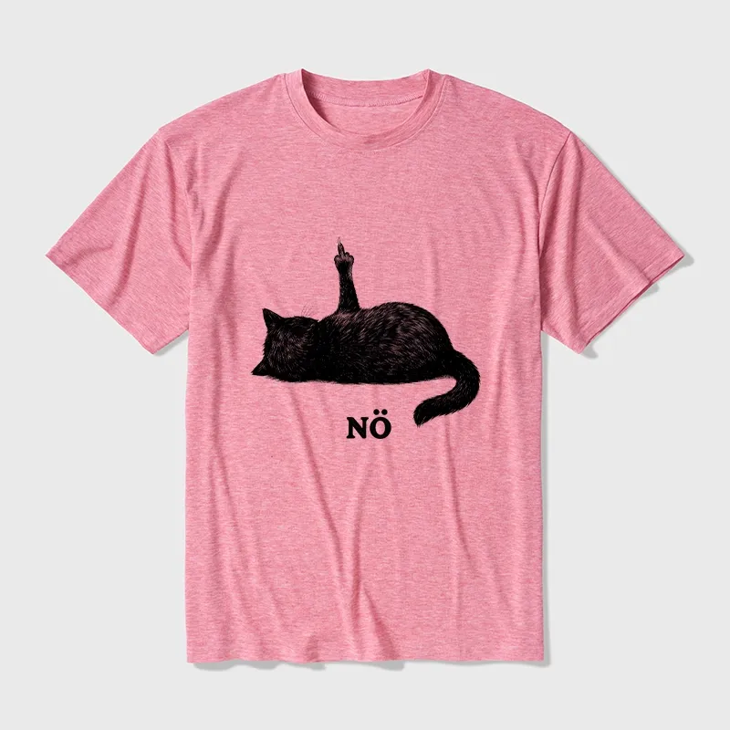 Tokyo-Tiger Cat Refused Cotton Blend T-Shirt