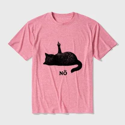 Tokyo-Tiger Cat Refused Cotton Blend T-Shirt
