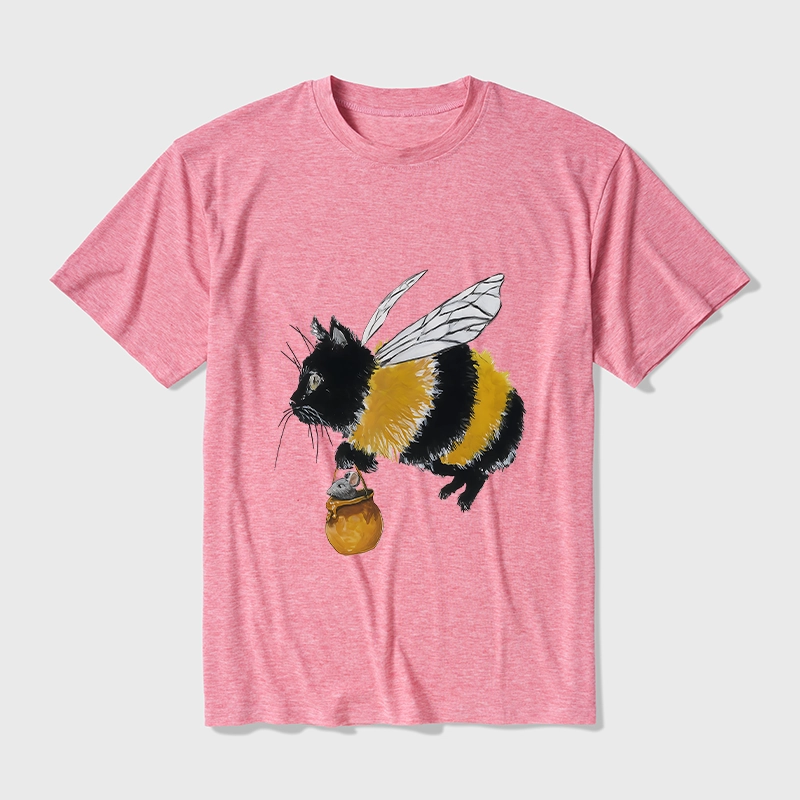 Tokyo-Tiger Catbee Funny Cotton Blend T-Shirt