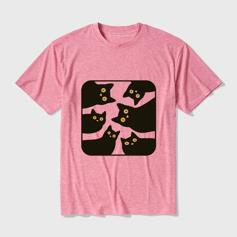 Tokyo-Tiger Cats Are Watching You Cotton Blend T-Shirt