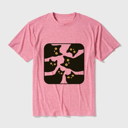 Tokyo-Tiger Cats Are Watching You Cotton Blend T-Shirt