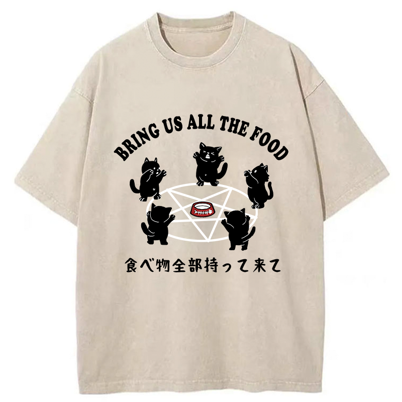 Tokyo-Tiger Bring All The Food Washed T-Shirt