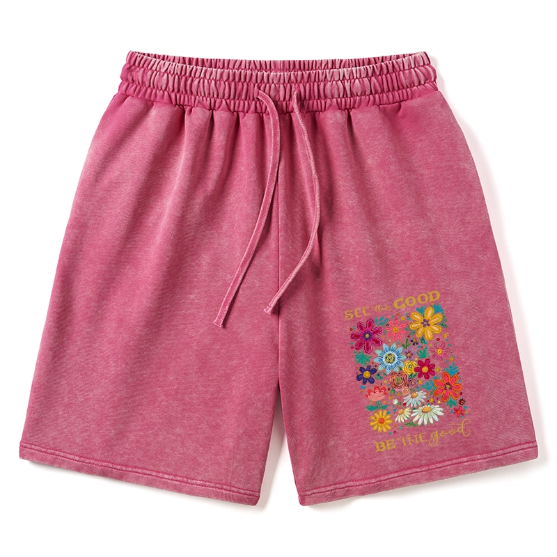 Tokyo-Tiger Flower：See The Good Be The Good Washed Shorts