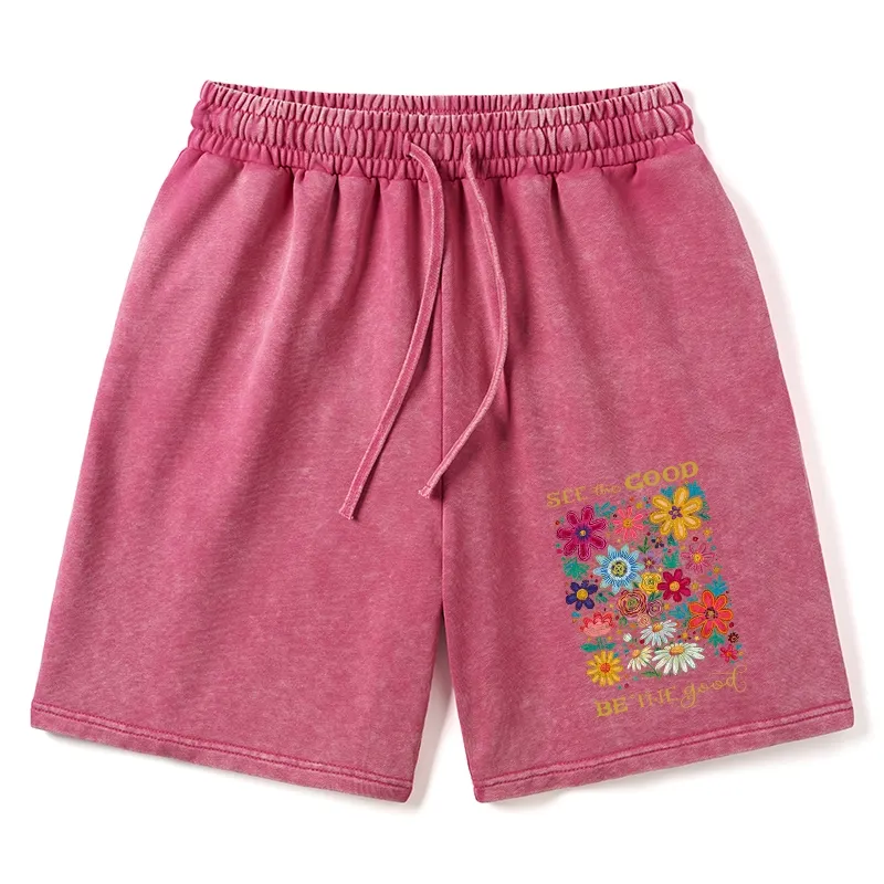 Tokyo-Tiger Flower：See The Good Be The Good Washed Shorts
