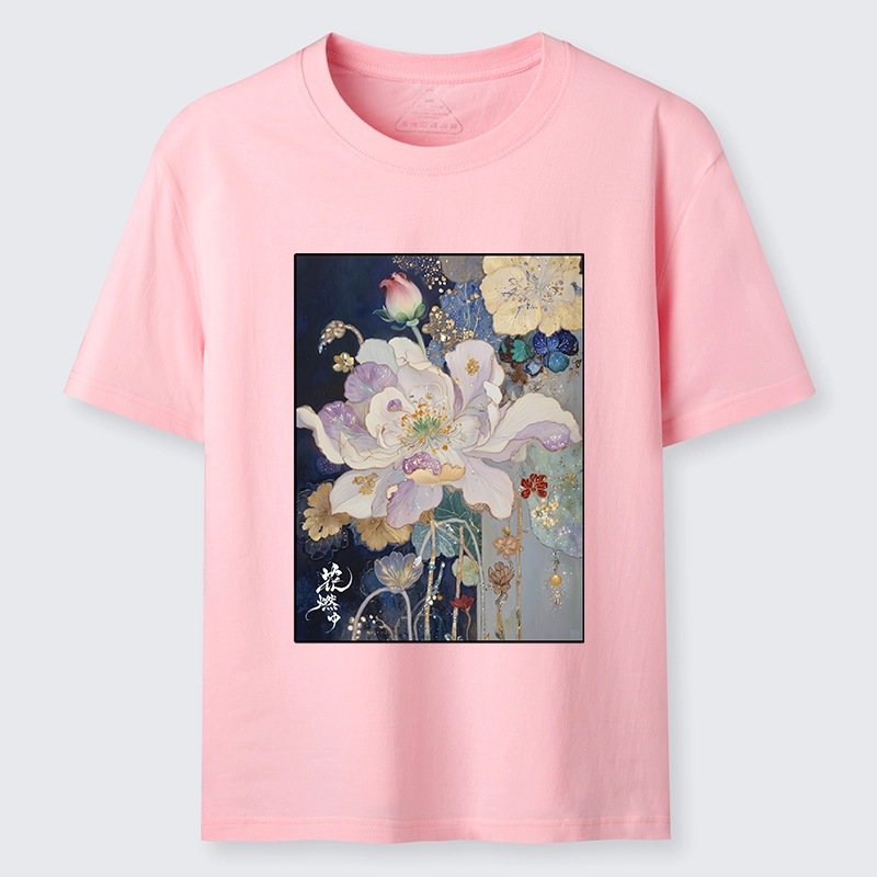 Tokyo-Tiger Golden Flower Bloom In The Night Classic T-Shirt
