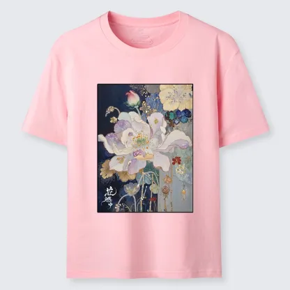 Tokyo-Tiger Golden Flower Bloom In The Night Classic T-Shirt