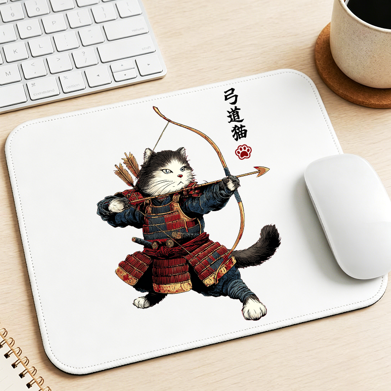 Tokyo-Tiger Kyudo Samurai Cat Mouse Pad