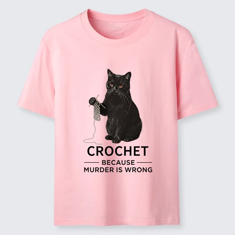 Tokyo-Tiger Cat Crocheting To Avoid Trouble Classic T-Shirt Sale