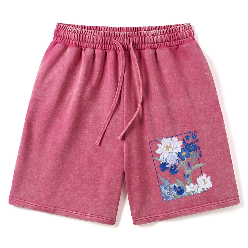 Tokyo-Tiger Blossoms Of The Firmament Washed Shorts