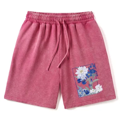 Tokyo-Tiger Blossoms Of The Firmament Washed Shorts