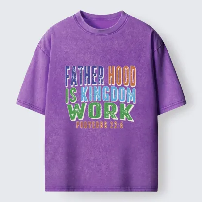 Tokyo-Tiger Dad Life Proverbs Quote Washed T-Shirt