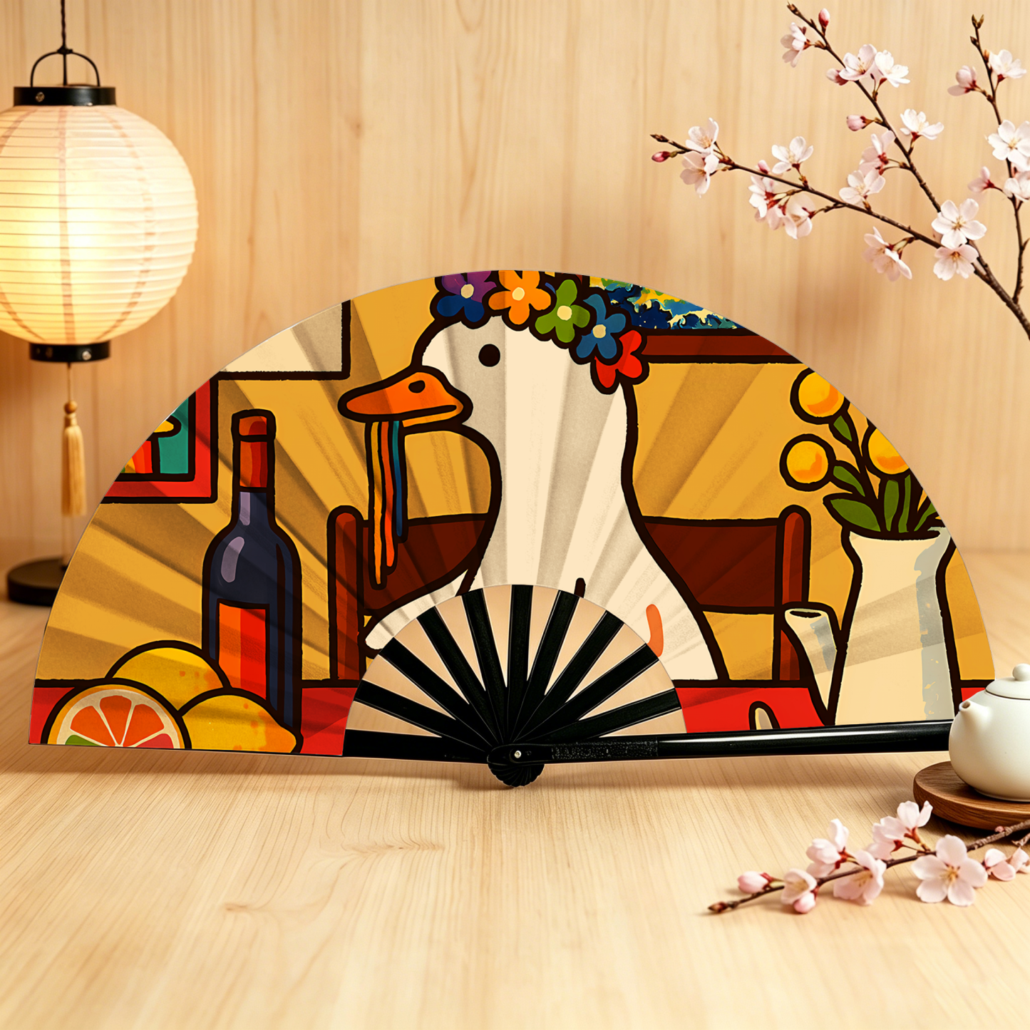 Tokyo-Tiger More Spaghetti Less Upsetti Goose Hand Fan Sale