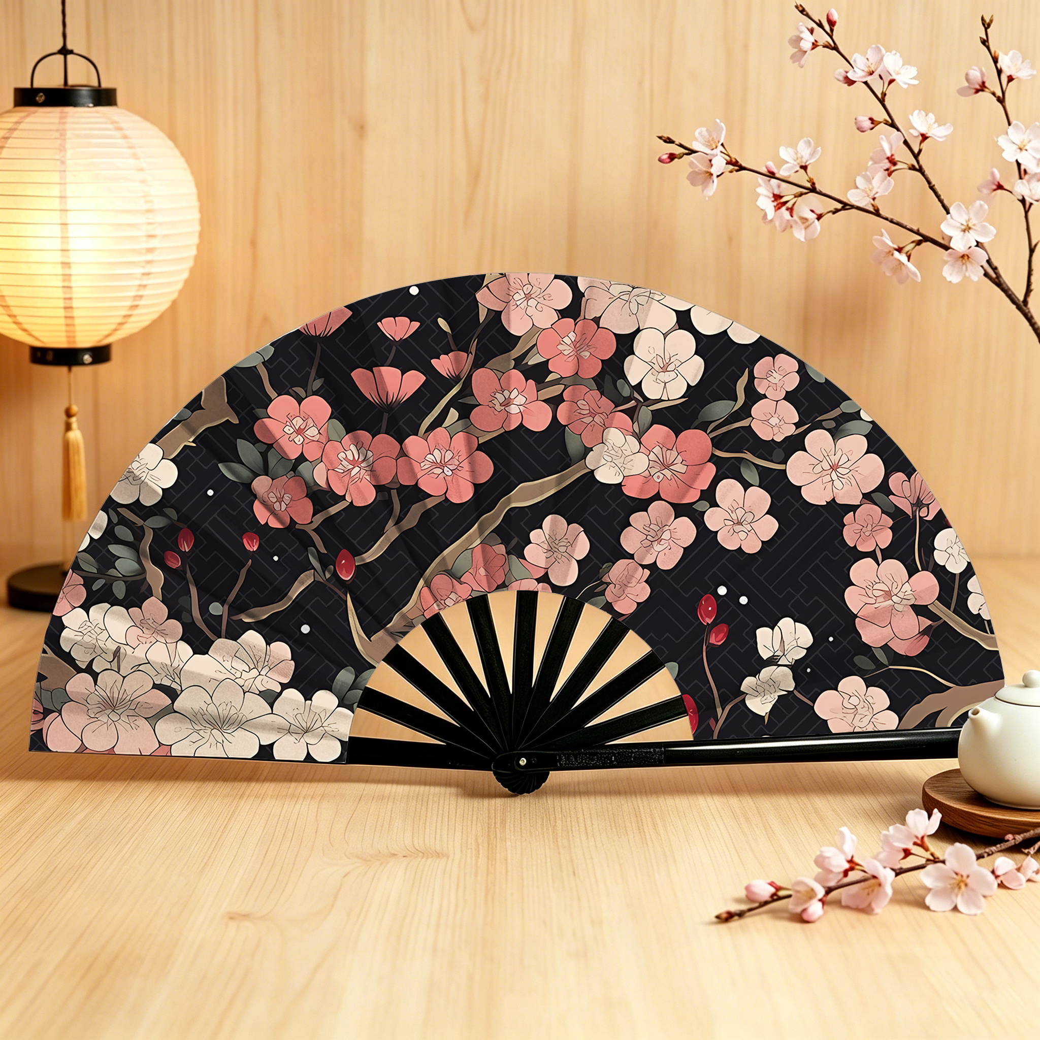 Tokyo-Tiger Blooming Sakura Hand Fan