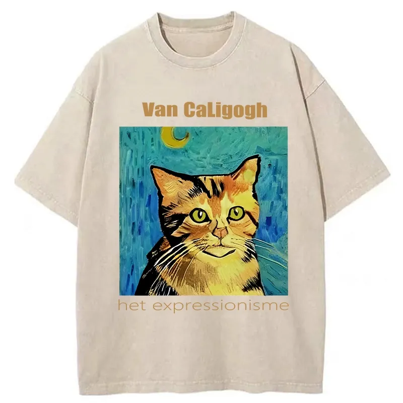 Tokyo-Tiger Van Caligogh Washed T-Shirt