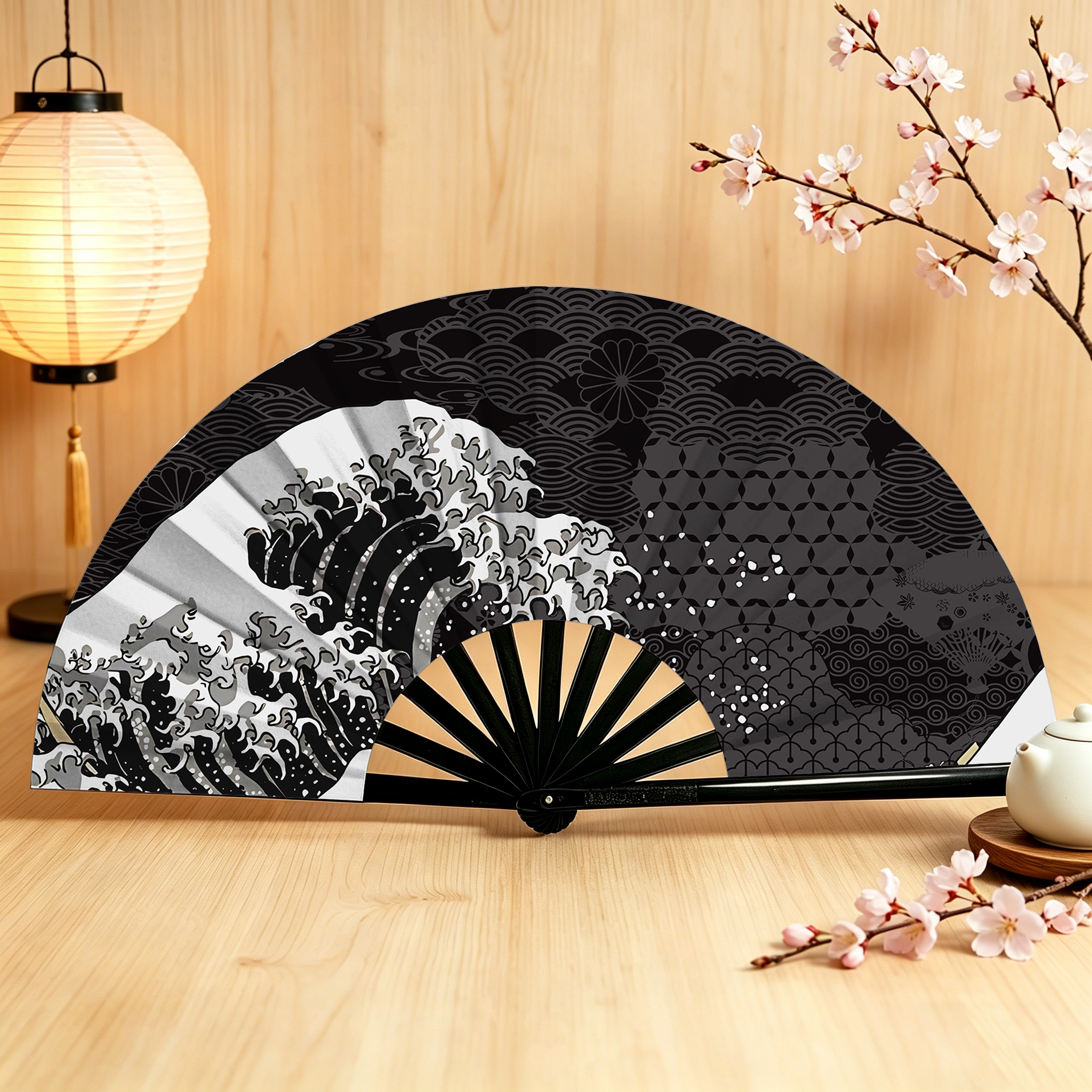 Tokyo-Tiger Great Wave Off Fuji Hand Fan