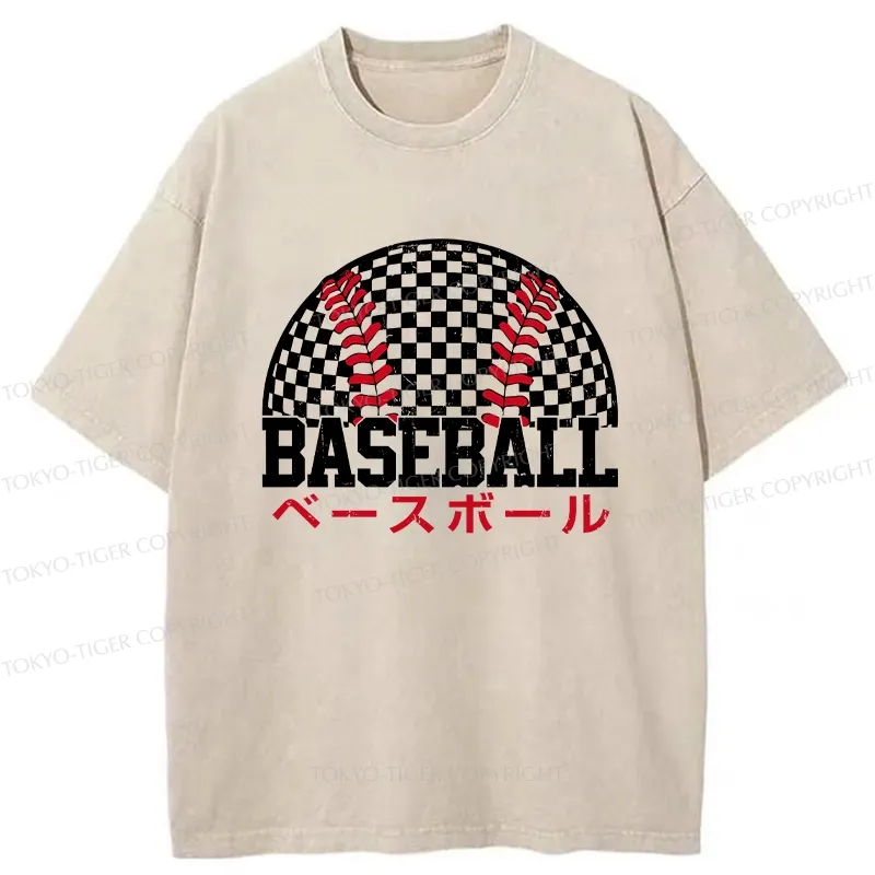 Tokyo-Tiger Japan Baseball Washed T-Shirt Sale