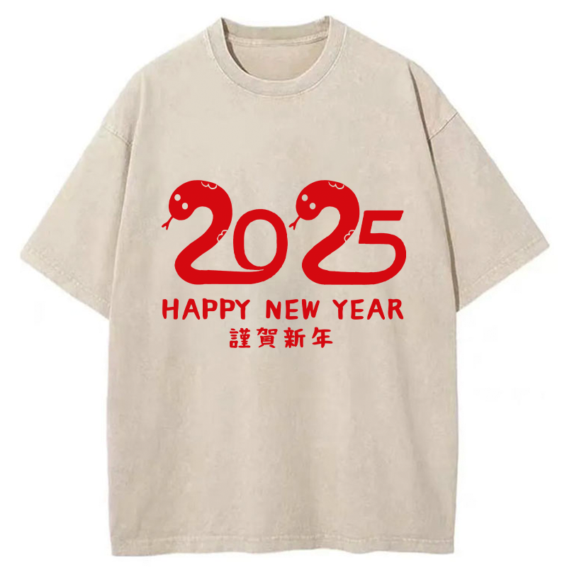 Tokyo-Tiger 2025 Year Of The Snake Washed T-Shirt