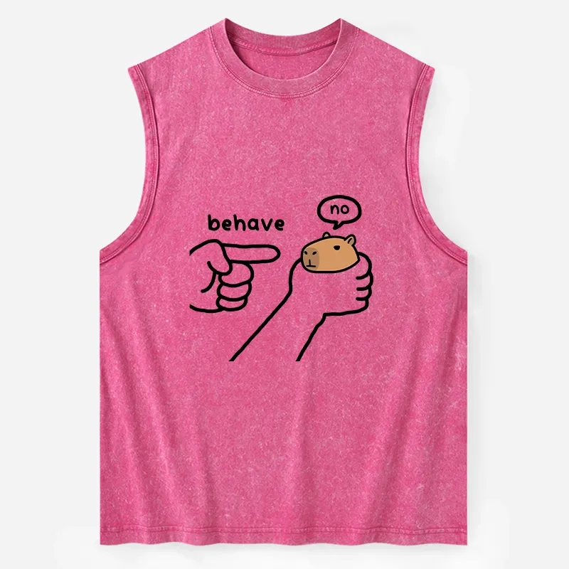 Tokyo-Tiger Dishonest Capybara Washed Tank