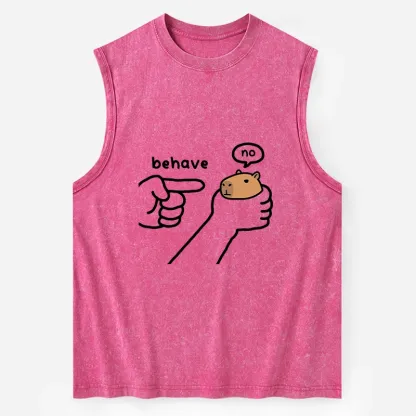 Tokyo-Tiger Dishonest Capybara Washed Tank