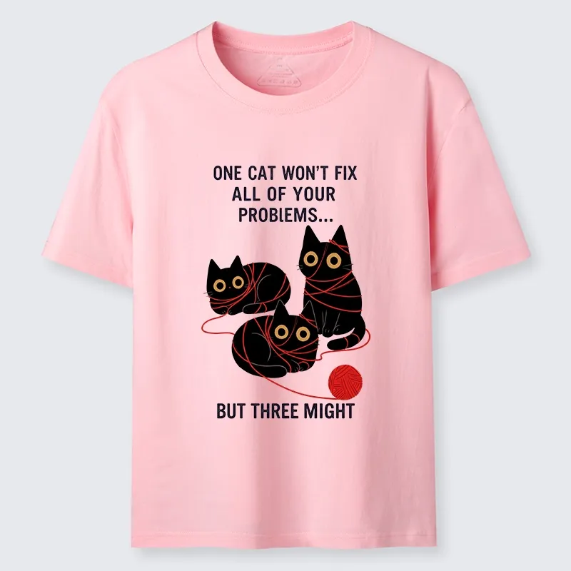 Tokyo-Tiger Three Cats Fix All Problems Classic T-Shirt