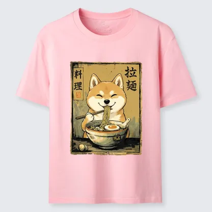 Tokyo-Tiger Happy Shiba Eating Ramen Classic T-Shirt