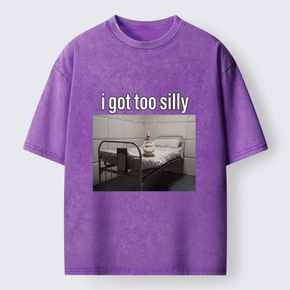 Tokyo-Tiger Duck In A Padded Room Meme Washed T-Shirt