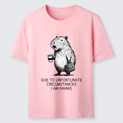 Tokyo-Tiger Capybara Is Awake Against Its Will Classic T-Shirt