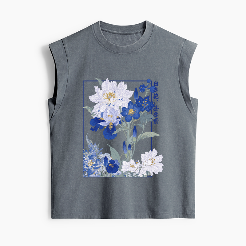 Tokyo-Tiger Blossoms Of The Firmament Women's Washed Tank Tops