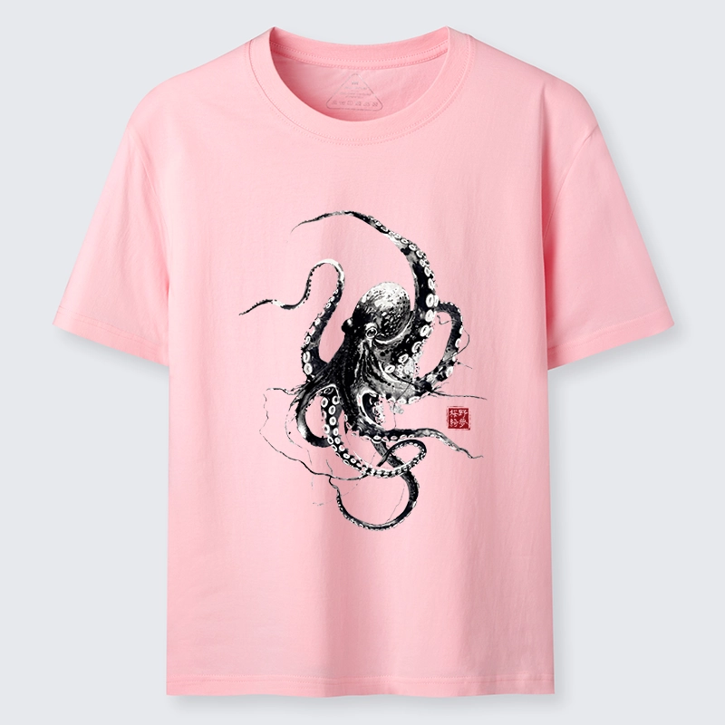 Tokyo-Tiger Traditional Japanese Octopus Painting Classic T-Shirt