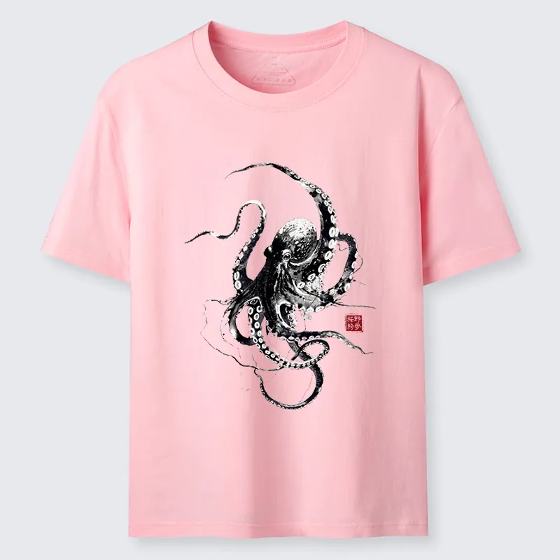 Tokyo-Tiger Traditional Japanese Octopus Painting Classic T-Shirt