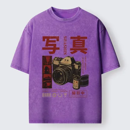 Tokyo-Tiger Capture The Moment With Film Washed T-Shirt