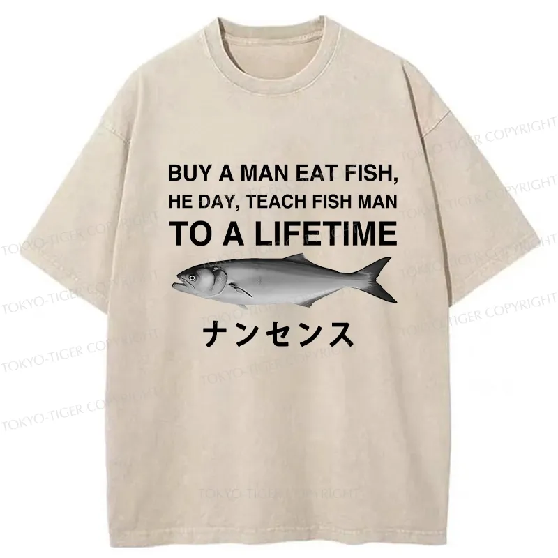 Tokyo-Tiger Funny To A Lifetime Washed T-Shirt