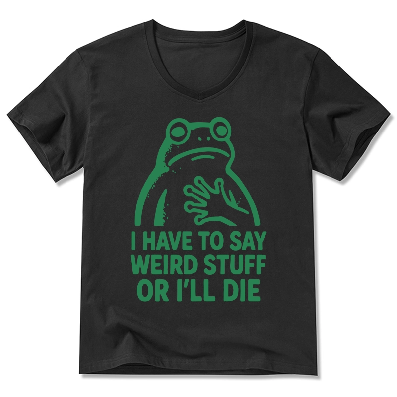 Tokyo-Tiger Weird Frog Funny Meme V-Neck Classic T-Shirt