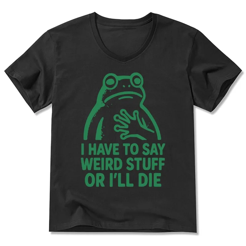 Tokyo-Tiger Weird Frog Funny Meme V-Neck Classic T-Shirt Sale