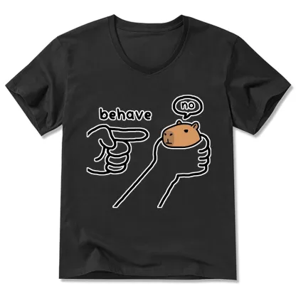 Tokyo-Tiger Dishonest Capybara V-Neck Classic T-Shirt