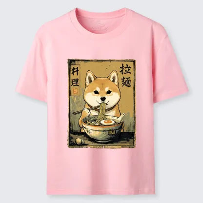 Tokyo-Tiger Shiba Inu Obsessed With Eating Ramen Classic T-Shirt