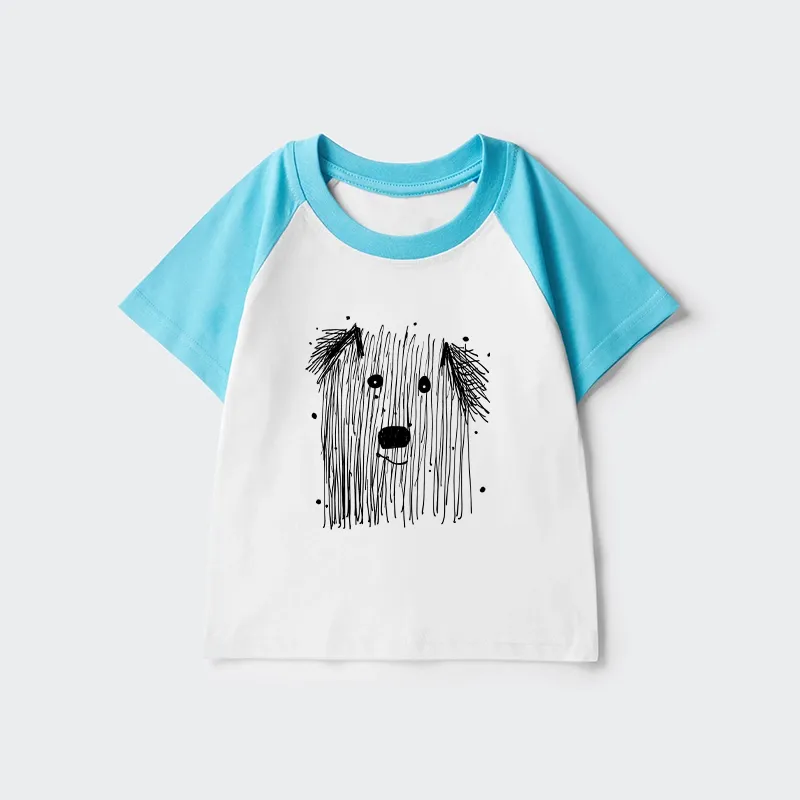 Tokyo-Tiger Fluffy Chaos In Dog Form Kids Raglan T-shirt Sale