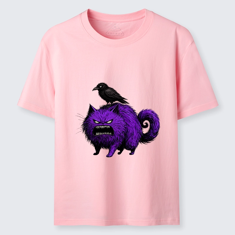 Tokyo-Tiger Spooky Purple Cat Ready To Attack Classic T-Shirt