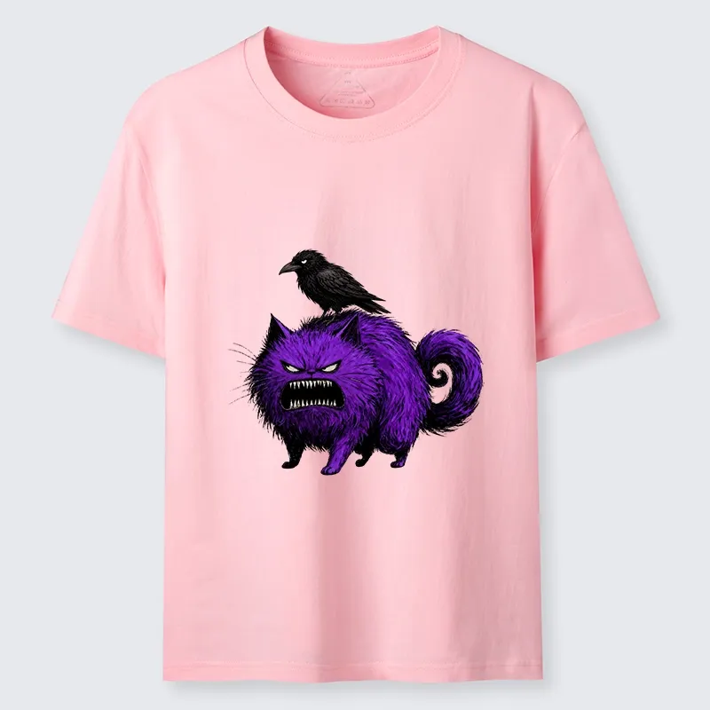 Tokyo-Tiger Spooky Purple Cat Ready To Attack Classic T-Shirt