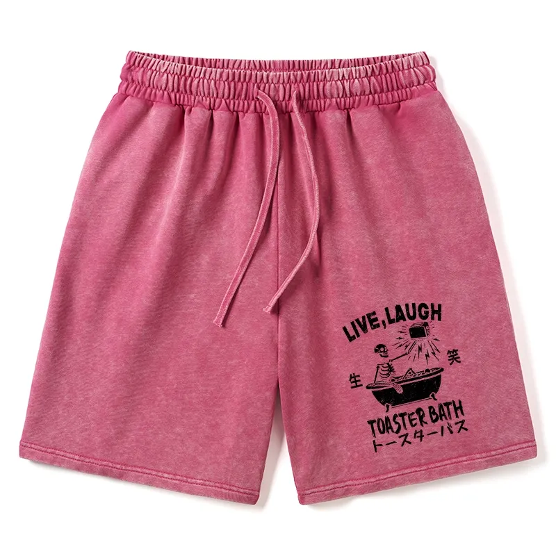 Tokyo-Tiger Funny Electric Shock Skeleton Washed Shorts