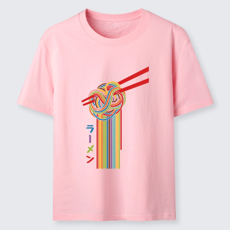 Tokyo-Tiger Colorful Noodles On Red Chopsticks Classic T-Shirt