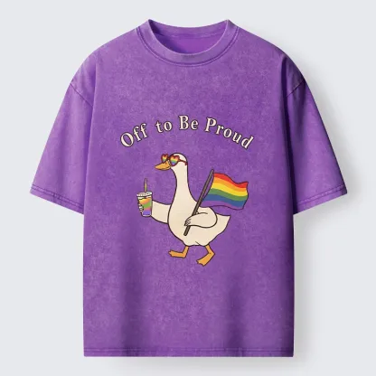 Tokyo-Tiger Off To Be Proud Goose Edition Washed T-Shirt