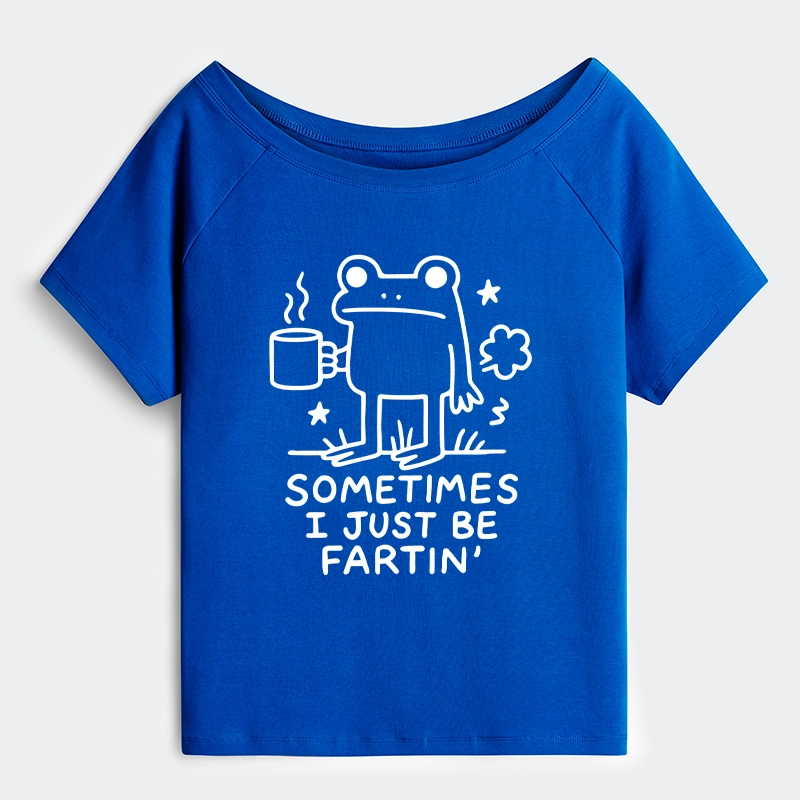 Tokyo-Tiger Sometimes A Frog Just Needs To Fart Off Shoulder T-Shirt