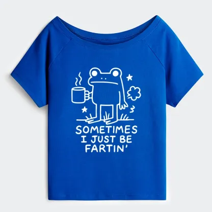 Tokyo-Tiger Sometimes A Frog Just Needs To Fart Off Shoulder T-Shirt