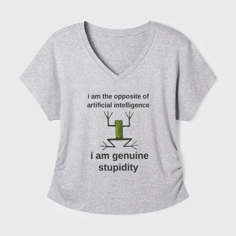 Tokyo-Tiger Genuine Stupidity Frog Meme Modal Dolman Sleeve T-Shirt