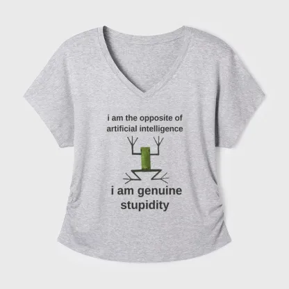 Tokyo-Tiger Genuine Stupidity Frog Meme Modal Dolman Sleeve T-Shirt
