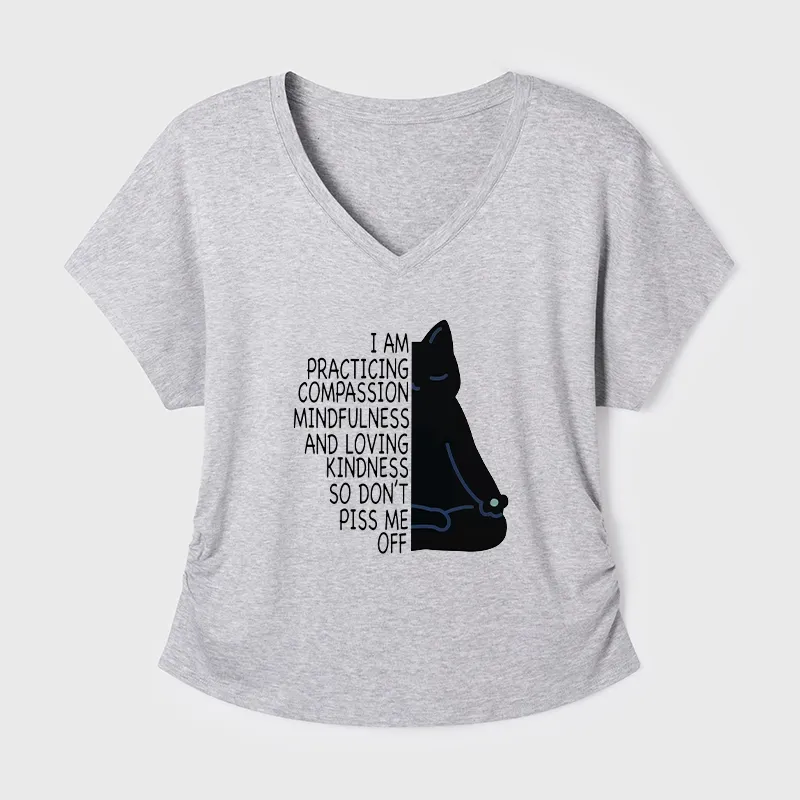 Tokyo-Tiger Calm Black Cat With Anger Issues Modal Dolman Sleeve T-Shirt