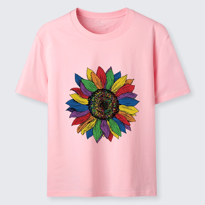 Tokyo-Tiger Rainbow Sunflower Pride Art Classic T-Shirt