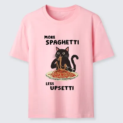 Tokyo-Tiger More Spaghetti Less Upsetti Cat Classic T-Shirt